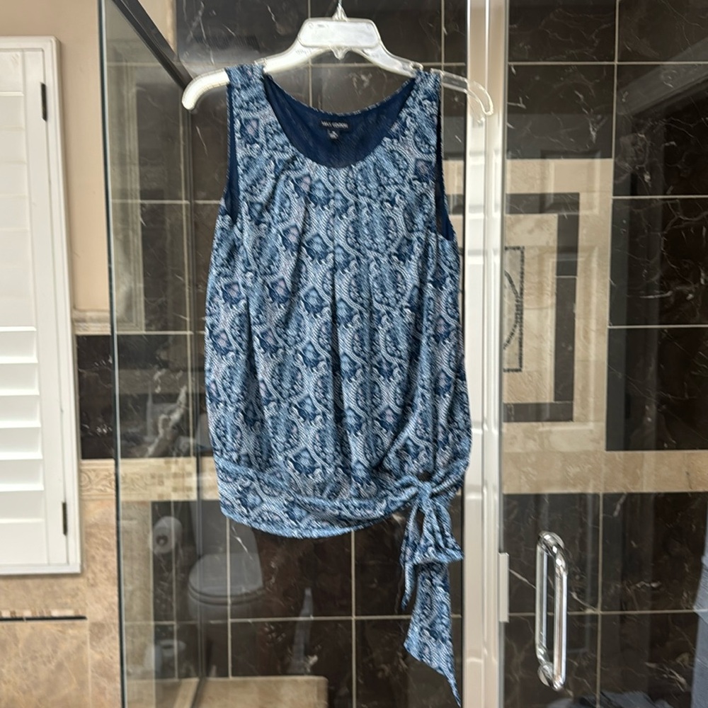 Max Edition blue top, size M, worn once like new condition.